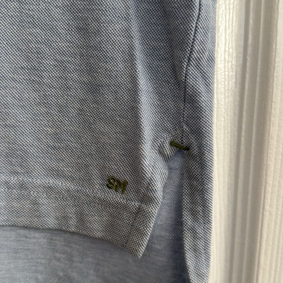 Sid Mashburn Men’s Used Short-Sleeved Polo in Pale Blue Pima Pique - Picture 3 of 4